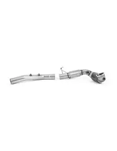Cupra Leon 2,0TFSi Framhjulsdriven OPF KL Milltek Sport 3,7" gjuten Downpipe med HJS 200 cells racekatalysator (OPF delete) (upp
