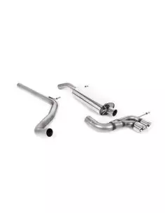 Seat Ibiza 1,4TSi Cupra Milltek Sport 2,5" Cat-Back 2x 80 Chrome GT utblås - Non-Resonated (mindre-dämpad)