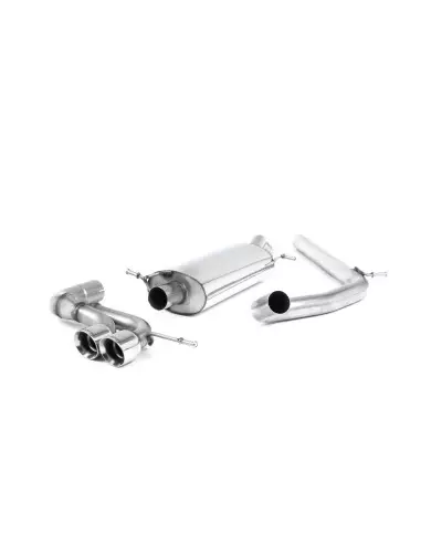 Seat Ibiza 1,4TSi Cupra Milltek Sport 2,5" Cat-Back 2x 80 Chrome GT utblås - Non-Resonated (mindre-dämpad)