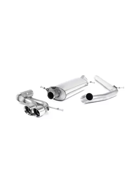 Seat Ibiza 1,4TSi Cupra Milltek Sport 2,5" Cat-Back 2x 80 Chrome GT utblås - Non-Resonated (mindre-dämpad)