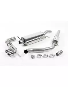 Seat Ibiza 1,4TSi Cupra Milltek Sport 2,5" Cat-Back 2x 80 Chrome GT utblås - Resonated (dämpad)