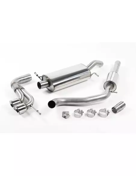 Seat Ibiza 1,4TSi Cupra Milltek Sport 2,5" Cat-Back 2x 80 Chrome GT utblås - Resonated (dämpad)
