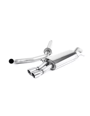 Seat Ibiza 1,8T FR Milltek Sport Cat-Back 2x 76,2 chrome JET utblås - Resonated (dämpad)