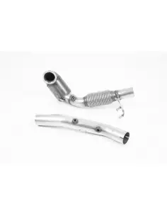 VW Golf GTi TCR mk7.5 Milltek Sport 3" gjuten Downpipe med HJS 200 cells racekatalysator (OPF delete) (upp till 500hk)