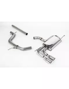 Seat Leon 2,0TDi Milltek Sport Cat-Back 2x 80 chrome JET utblås