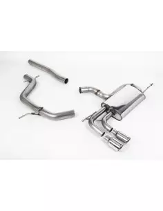 VW Golf 2,0TDi GT mk5 Milltek Sport Cat-Back 2x 80 chrome JET utblås