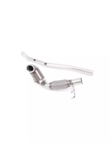 Seat Leon 2,0T Cupra OPF ST 4drive 5F Milltek Sport 3" gjuten Downpipe med 200 cells racekatalysator (upp till 400hk) (tar bort 