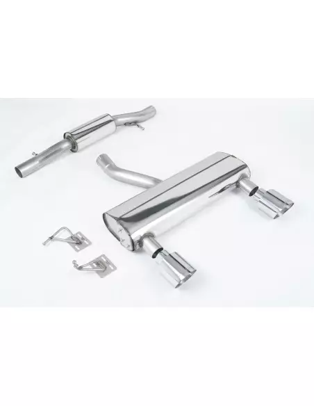 Audi TT 3,2 V6 8N Milltek Sport Cat-Back 2x 115 chrome GT utblås - Resonated (dämpad)