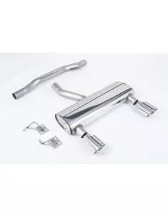 Audi TT 3,2 V6 8N Milltek Sport Cat-Back 2x 115 chrome GT utblås - Non-Resonated (mindre-dämpad)