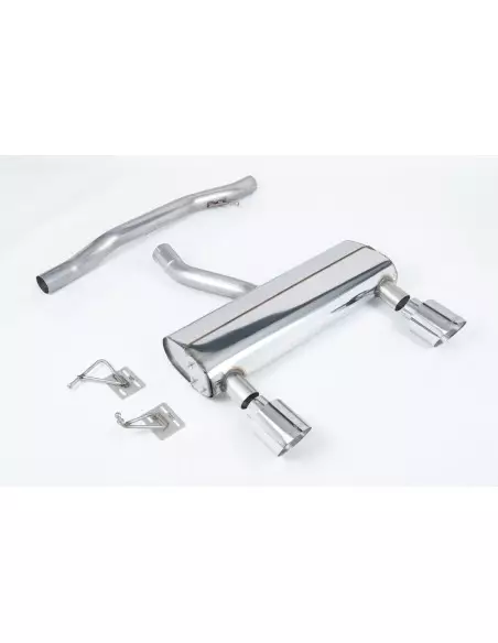 Audi TT 3,2 V6 8N Milltek Sport Cat-Back 2x 115 chrome GT utblås - Non-Resonated (mindre-dämpad)