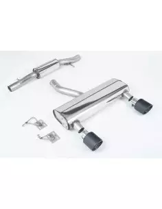 Audi TT 3,2 V6 8N Milltek Sport Cat-Back 2x 115 kolfiber JET utblås - Resonated (dämpad)