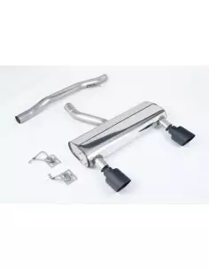 Audi TT 3,2 V6 8N Milltek Sport Cat-Back 2x 115 svarta GT utblås - Non-Resonated (mindre-dämpad)