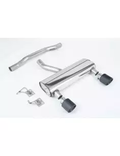 Audi TT 3,2 V6 8N Milltek Sport Cat-Back 2x 115 kolfiber JET utblås - Non-Resonated (mindre-dämpad)