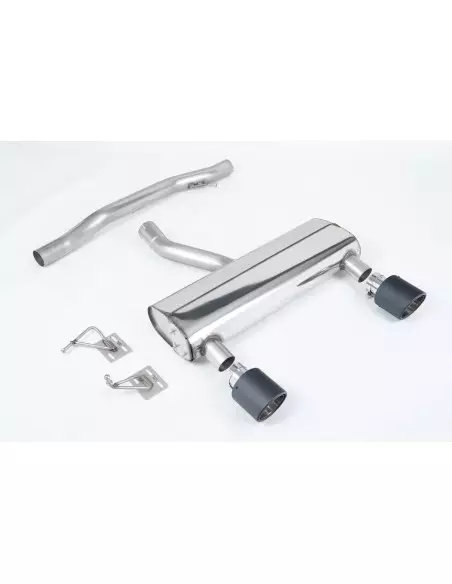 Audi TT 3,2 V6 8N Milltek Sport Cat-Back 2x 115 kolfiber JET utblås - Non-Resonated (mindre-dämpad)