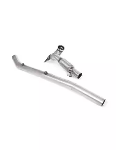 VW Golf 2,0TFSi R mk8 Milltek Sport 3,7" gjuten Downpipe utan katalysator (OPF delete)