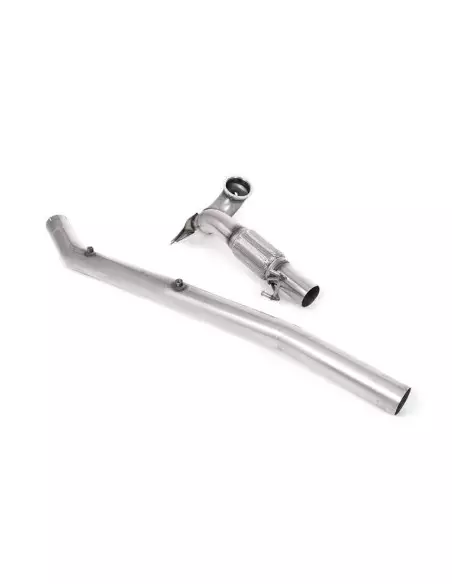 VW Golf 2,0TFSi R mk8 Milltek Sport 3,7" gjuten Downpipe utan katalysator (OPF delete)