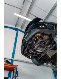 Porsche 991.2 GT3 Milltek Sport Ersättning för bakre ljuddämpare 2x Svarta GT100 utblås (fungerar med original avgasventiler)