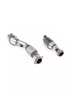 BMW M4 S58 G82/G83 Milltek Sport downpipes racekatalysatorer 2x 200 HJS cells (för OEM mid-pipe eller Milltek singel pipe)