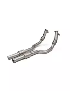Audi RS7 4,0TFSi V8 4K Akrapovic Link pipes med ljuddämpare i rostfritt från OPF till Evolution systemet (Partikelfilter och bak