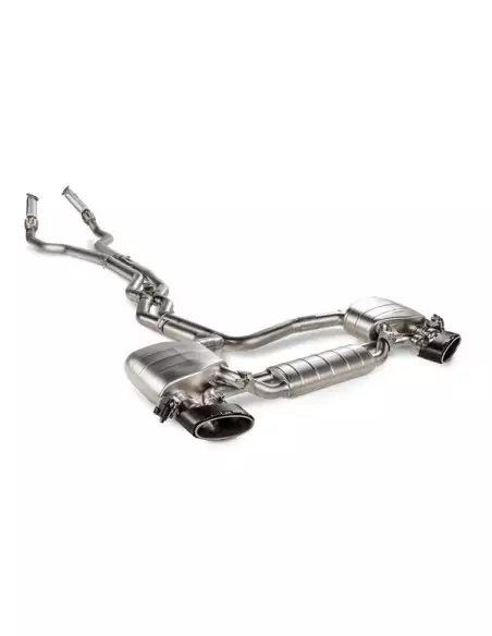 Audi RS6 4,0TFSi V8 C8 Akrapovic Link pipes utan ljuddämpare i rostfritt från OPF till Evolution systemet (Partikelfilter och ba