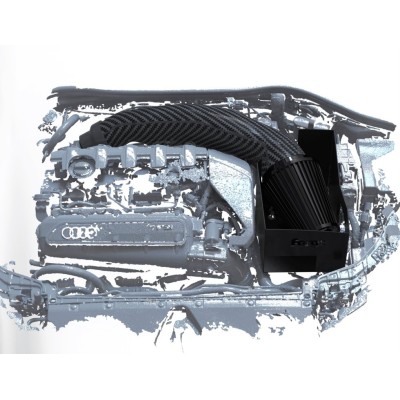 Audi RS3 2,5TFSi 8V gen 2 Forge Motorsport Insugssystem Kolfiber med sportluftfilter