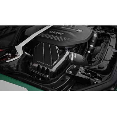 BMW 440i F32/F33 B58 Forge Motorsport Insugssystem Kolfiber med sportluftfilter och insugs slang i svart silicon