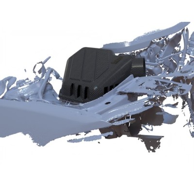 BMW 440i F32/F33 B58 Forge Motorsport Insugssystem Kolfiber med sportluftfilter och insugs slang i svart silicon