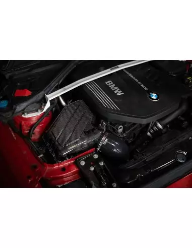 BMW 340i F30/F31 B58 Forge Motorsport Insugssystem Kolfiber med sportluftfilter och insugs slang i svart silicon