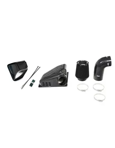 BMW 340i F30/F31 B58 Forge Motorsport Insugssystem Kolfiber med sportluftfilter och insugs slang i svart silicon