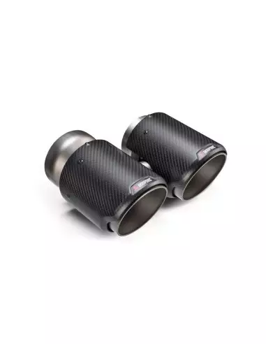 BMW M4 S58 G82 / G83 Akrapovic Slip-On i Titan med runda Kolfiber utblås