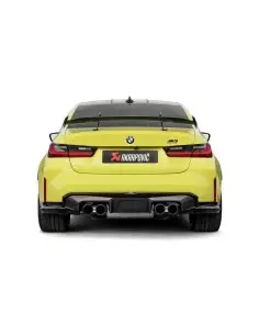 BMW M3 S58 G80 / G81 Akrapovic Slip-On i Titan med fyrkantiga Kolfiber utblås 