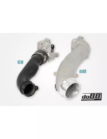 Audi TTRS 2,5TFSi 8S DO88 Tryckrör med svarta slangar för DO88 Intercooler