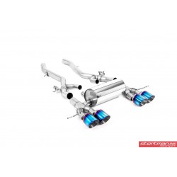 BMW M4 S58 G82/G83 Milltek Sport Axel-Back / Slip-on (måste kapas) 4x GT100 Brända titan utblås med avgasventiler
