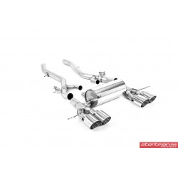 BMW M4 S58 G82/G83 Milltek Sport Axel-Back / Slip-on (måste kapas) 4x GT100 kromade utblås med avgasventiler
