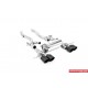 BMW M4 S58 G82/G83 Milltek Sport Axel-Back / Slip-on (måste kapas) 4x GT100 Svarta utblås med avgasventiler