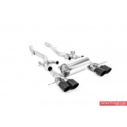 BMW M4 S58 G82/G83 Milltek Sport Axel-Back / Slip-on (måste kapas) 4x GT100 Svarta utblås med avgasventiler