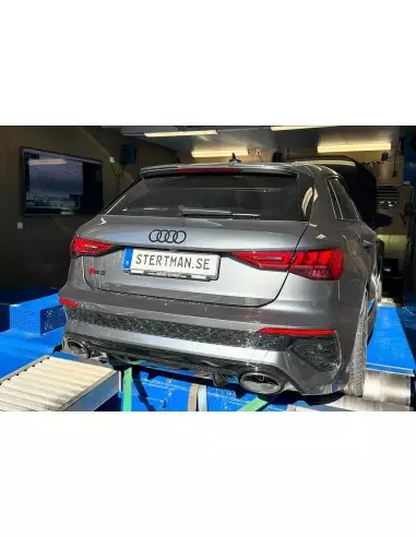 Stertman Motorsport Reklamlist till nummerplåt med vår webadress och logga (Formac)