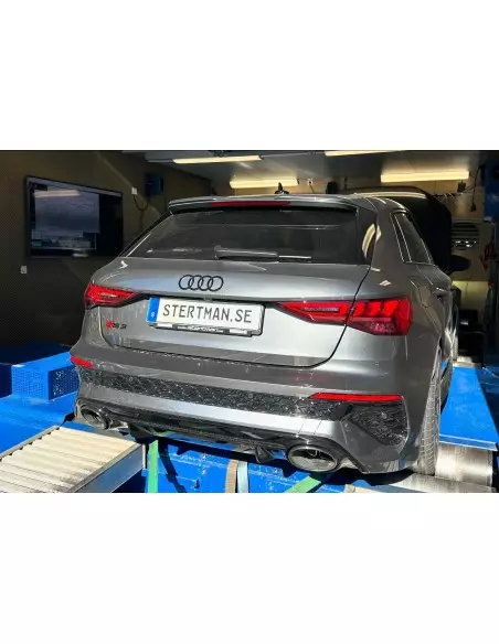 Stertman Motorsport Reklamlist till nummerplåt med vår webadress och logga (Formac)
