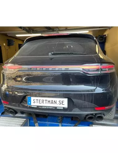 Stertman Motorsport Reklamlist till nummerplåt med vår webadress och logga (Formac)