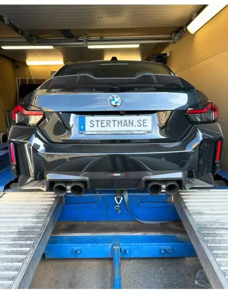 Stertman Motorsport Reklamlist till nummerplåt med vår webadress och logga (Formac)