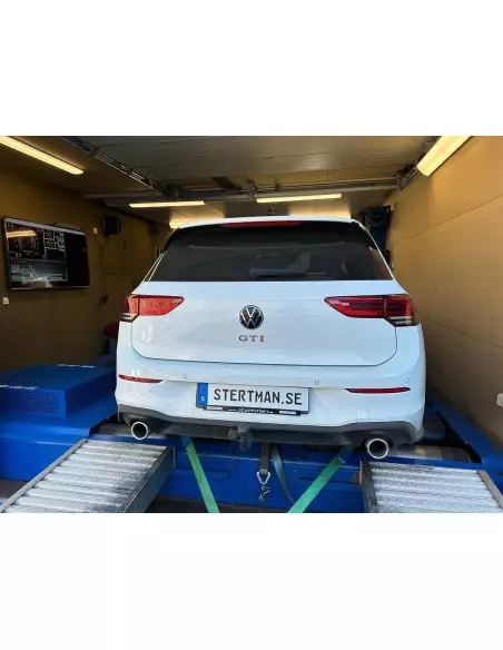 Stertman Motorsport Reklamlist till nummerplåt med vår webadress och logga (Formac)
