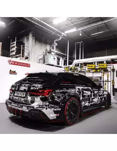 Stertman Motorsport Reklamlist till nummerplåt med vår webadress och logga (Formac)