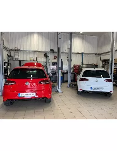 Stertman Motorsport Reklamlist till nummerplåt med vår webadress och logga (Formac)