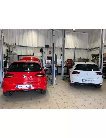 Stertman Motorsport Reklamlist till nummerplåt med vår webadress och logga (Formac)