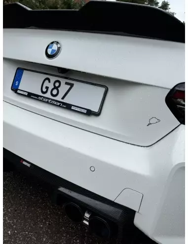 Stertman Motorsport Reklamlist till nummerplåt med vår webadress och logga (Formac)