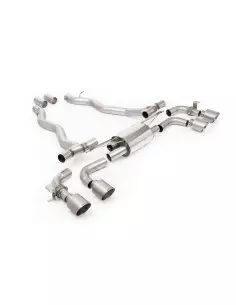BMW M5 4,4T V8 PHEV G9X Milltek Sport Axel-back avgassystem använder original avgasventiler 4x 115 GT Titan utblås - Non-Resonat 2