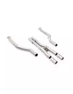 BMW M5 4,4T V8 PHEV G9X Milltek Sport GPF/OPF Ersättnings rör (för Milltek Axel-Back och original downpipes), med aktiv center d