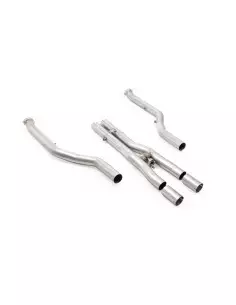 BMW M5 4,4T V8 PHEV G9X Milltek Sport GPF/OPF Ersättnings rör (för original Axel-Back och original downpipes), med aktiv center 