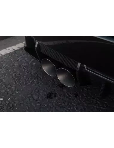 BMW M2 S58 G87 Milltek Sportfrån OPF och bakåt tar bort mitten ljuddämpare (måste kapas) 4x GT115 Titan utblås med avgasventiler