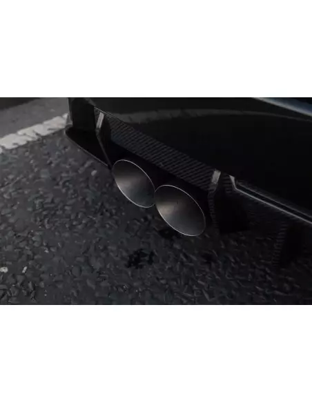 BMW M2 S58 G87 Milltek Sportfrån OPF och bakåt tar bort mitten ljuddämpare (måste kapas) 4x GT115 Titan utblås med avgasventiler